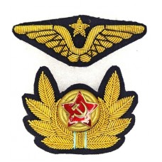 Комплект кокард на фуражку комначсостава ВВС обр. 1937 г.